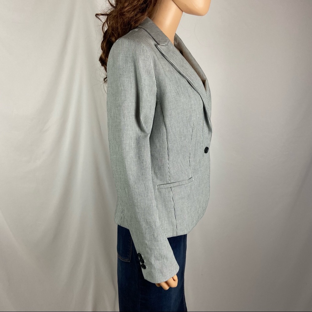 Banana Republic Black White Striped Blazer - Picture 3 of 7